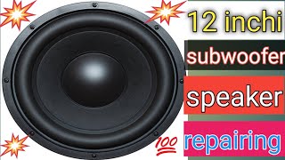 Voice subwoofer Speaker repair electronics  how to repair subwoofer speaker [upl. by Anil]