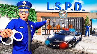 ДОМ ФРАНКЛИНА СТАЛ ПОЛИЦЕЙСКИМ УЧАСТКОМ в GTA 5 [upl. by Aer79]