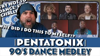 FIRST TIME REACTION to Pentatonix  90s Dance Medley ptx ptxreaction musicreaction [upl. by Aina]