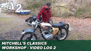 Classic Motorcycle Workshop  Vlog 2 [upl. by Noyar]