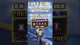 Los MEJORES EMOTES de FREE FIRE 😱 freefire shorts [upl. by Tonjes486]