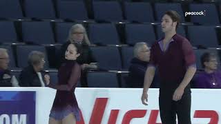 2024 Skate America FS Pairs Practice  Katie McBeath amp Daniil Parkman [upl. by Yelroc]