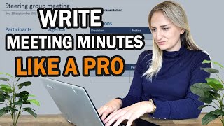 How to write meeting minutes LIKE A PRO With meeting minutes example [upl. by Iorgo]