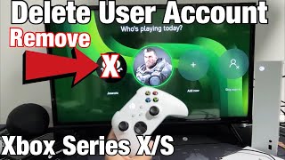 Xbox Series XS How to Delete User Account [upl. by Nulubez]