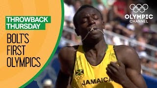 Usain Bolts First Olympic Race  Throwback Thursday [upl. by Nette376]