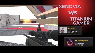 Combat Reloaded PvP Xenovia Vs Titanium Gamer  AWM Sniper PvP [upl. by Marceau]