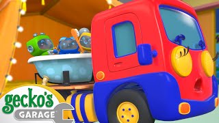 Baby Truck Babysitting  Geckos Garage  Trucks For Children  Cartoons For Kids [upl. by Malkin]