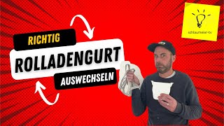 Das kann jeder Rolladengurt  Gurtwickler austauschen [upl. by Cheyney865]