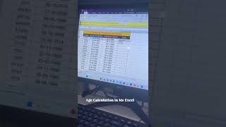 Use Datedif Function in Excel  Guru Harkrishan Vocational Institute excel exceltips exceltricks [upl. by Thordis203]