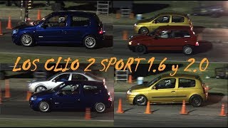 Los Clio Sport 16 y 20  RENAULT SPORT ARGENTINA en el 14 de Milla [upl. by Nniw776]