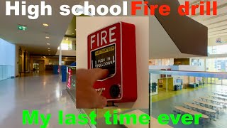 Pulling The Fire Alarm At My School For The Last Time Ever For Fire Drill [upl. by Annauqahs234]