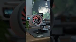 Ingenious Handmade JETFAN Desktop Turbofan with Humidifier and Tail Flame JETFAN HandmadeFan [upl. by Aisercal415]