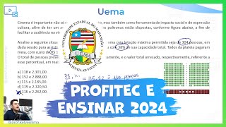 Prova Uema 2024  Seletivo Profitec e Ensinar  Matemática [upl. by Eadas]