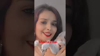 Ikrar karna mushkil hai ❤️🥰 tina love song expression viral videoshort videotrending video [upl. by Hakan]