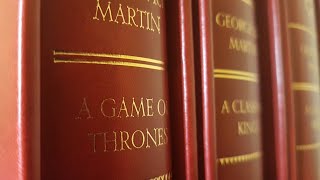 A GAME OF THRONES  DELUXE Leatherbound Slipcase edition ASOIF  Beautiful Books Review [upl. by Xuerd]