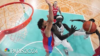 South Sudan makes history with FIRSTEVER Olympic mens basketball win  Paris Olympics  NBC Sports [upl. by Yarled]