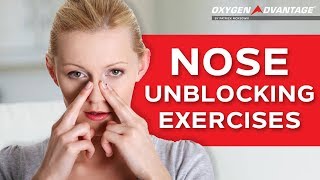 Nose Unblocking Exercises  How To Get Rid Of A Blocked Nose [upl. by Roel]