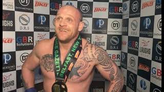 BKB 24  AARON MCCALLUM  POST FIGHT INTERVIEW [upl. by Nellie]