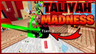 Taliyah  Plunder is TOO Good in 30v30 Roblox Bedwars [upl. by Eedrahs]