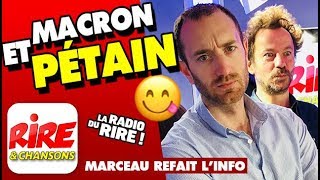 Macron et Pétain  Marceau refait linfo sur Rire amp Chansons [upl. by Nanni715]