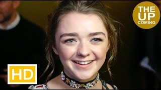 Maisie Williams on The Falling Games of Thrones Jon Snow Arya at UK Critics Circle Awards 2016 [upl. by Inez245]