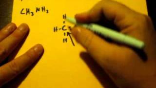 Lewis Dot Structure of CH3NH2 methylamine [upl. by Lowenstein418]