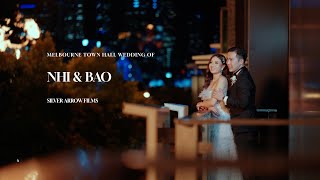 Melbourne Town Hall Wedding of Nhi and Bao by Silver Arrow Films [upl. by Kurzawa]