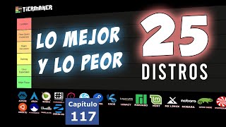 Tier List 25 DISTROS Linux revisadas en el canal [upl. by Aliel]