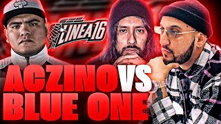 🔥 DE LAS MEJORES BATALLAS DE LA HISTORIA 🔥 PIEZAS REACCIONA A ACZINO VS BLUE ONE EN LÍNEA 16 [upl. by Violet]