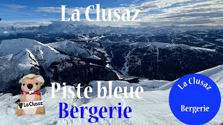 La Clusaz  Piste bleue Bergerie [upl. by Liban885]