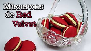 COMO HACER MACARONS DE RED VELVET [upl. by Aggy]