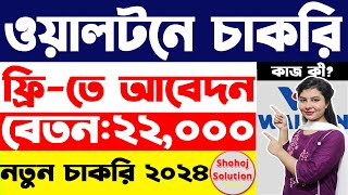 ২২০০০ বেতনে ওয়ালটনে বিশাল নিয়োগ  Walton company job circular 2024  job circular 2024 [upl. by Aralk286]