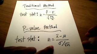 Stats Hypothesis Testing Pvalue Method [upl. by Narrat476]