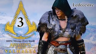 Assassins Creed Valhalla Part 3 Ledecestre 100  Drengr Very Hard  No Commentary [upl. by Pooi]