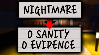 Making the Jump from Nightmare to 0 Sanity 0 Evidence  Phasmophobia [upl. by Hedvah642]