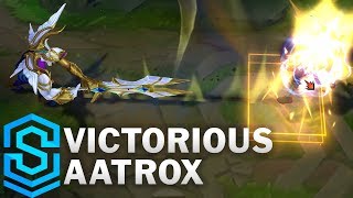 Victorious Aatrox Skin Spotlight  PreRelease  League of Legends [upl. by Eila740]