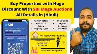 SBI Mega Auction All Detail amp Procedure  Buy Properties at Huge Discount SBI Properties Auction [upl. by Tlevesor]