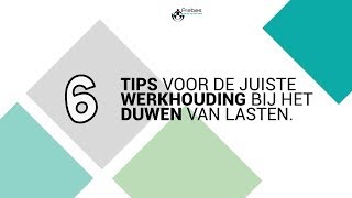 6 tips voor de juiste werkhouding bij het duwen van lasten [upl. by Alcine513]