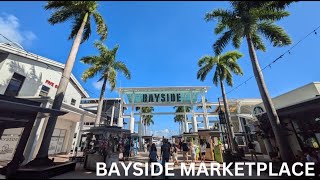 Walking Tour of Bayside Marketplace  Downtown Miami  Miami Walking Tour 2024 [upl. by Mialliw626]