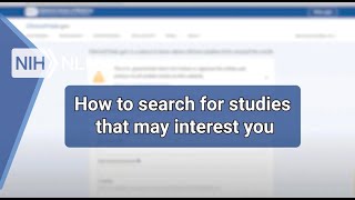 How to Search for Studies That May Interest You [upl. by Holihs843]