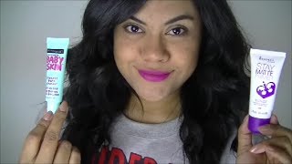 Review Maybelline Baby Skin Pore Eraser amp Rimmel Stay Matte Primer [upl. by Cicero306]