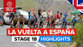 Last Big Day For The GC Battle  La Vuelta 2021 Stage 18 Highlights [upl. by Naujled]