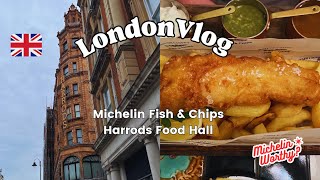 Is this really the BEST Fish amp Chips in London Michelin Star 🇬🇧 Harrods Food Hall [upl. by Leakcim]