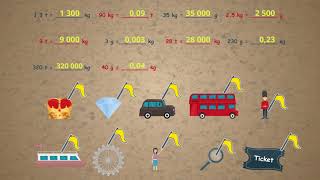 Gewicht und Volumen  Gramm Kilogramm Tonne umrechnen  Rauminhalt ★ Mathematik Klasse 4 [upl. by Fischer668]