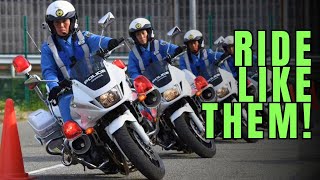 How Japanese MOTORCYCLE POLICE Get Such a Perfect Balance on a Motorcycle [upl. by Rbma]