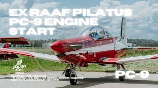 Ex RAAF Pilatus PC9 Engine Run and Taxi test [upl. by Millan]