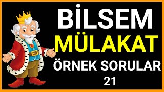 Bilsem Mülakat  Genel Yetenek Soruları  Hikaye Soruları  IQ Test  21 [upl. by Clem]