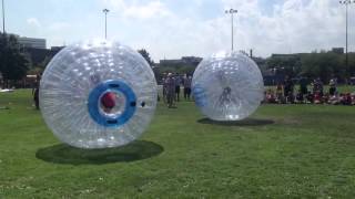 Zorb Ball Relay Race  Jiggle amp Giggle [upl. by Miltie667]