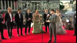 Daniel Radcliffes Speech at the Harry Potter and the Deathly Hallows Part 2 London Premiere [upl. by Genesa754]