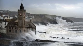 UK Storms Huge waves hit Porthleven in Cornwall [upl. by Brest]